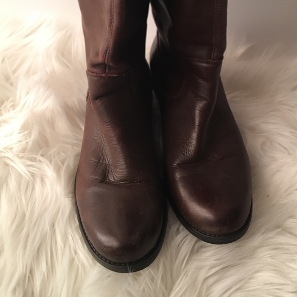 Steve Madden tall brown leather riding boots - Picture 6 of 9